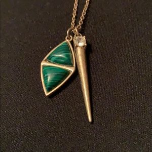 Green and gold Necklace